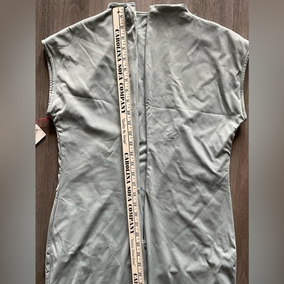 Smooth Edit Funnel Neck Midi Dress Open Edit Teal Pond Women’s Large NWT - Picture 15 of 15